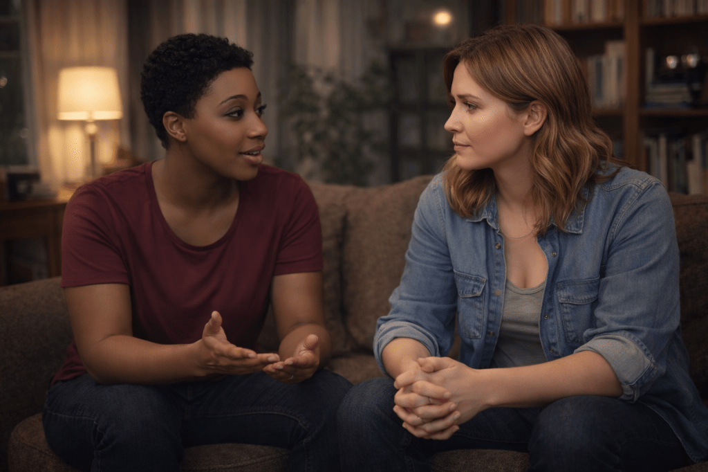 Quote reading 'Wounds from a friend are better than flattery' with a bloody knife and a patched broken heart illustration